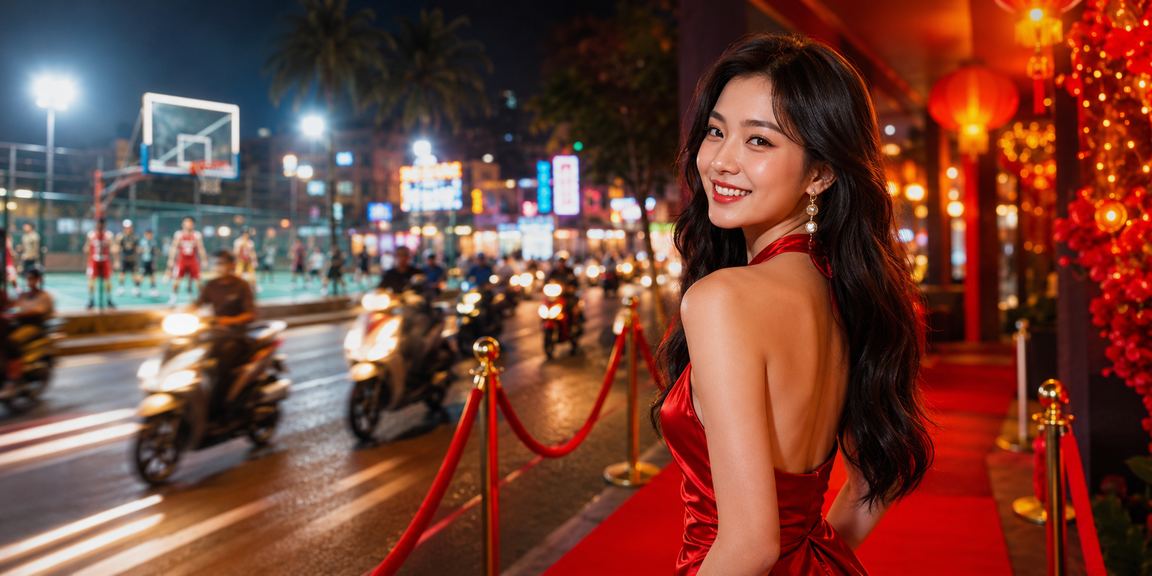 Người hâm mộ bóng rổ tại Ninh Bình xem trận đấu dưới ánh đèn neon và đặt cược qua điện thoại